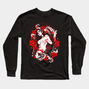 Tattooed Angel Long Sleeve T-Shirt